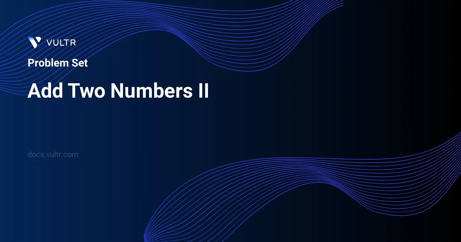 Add Two Numbers II header image
