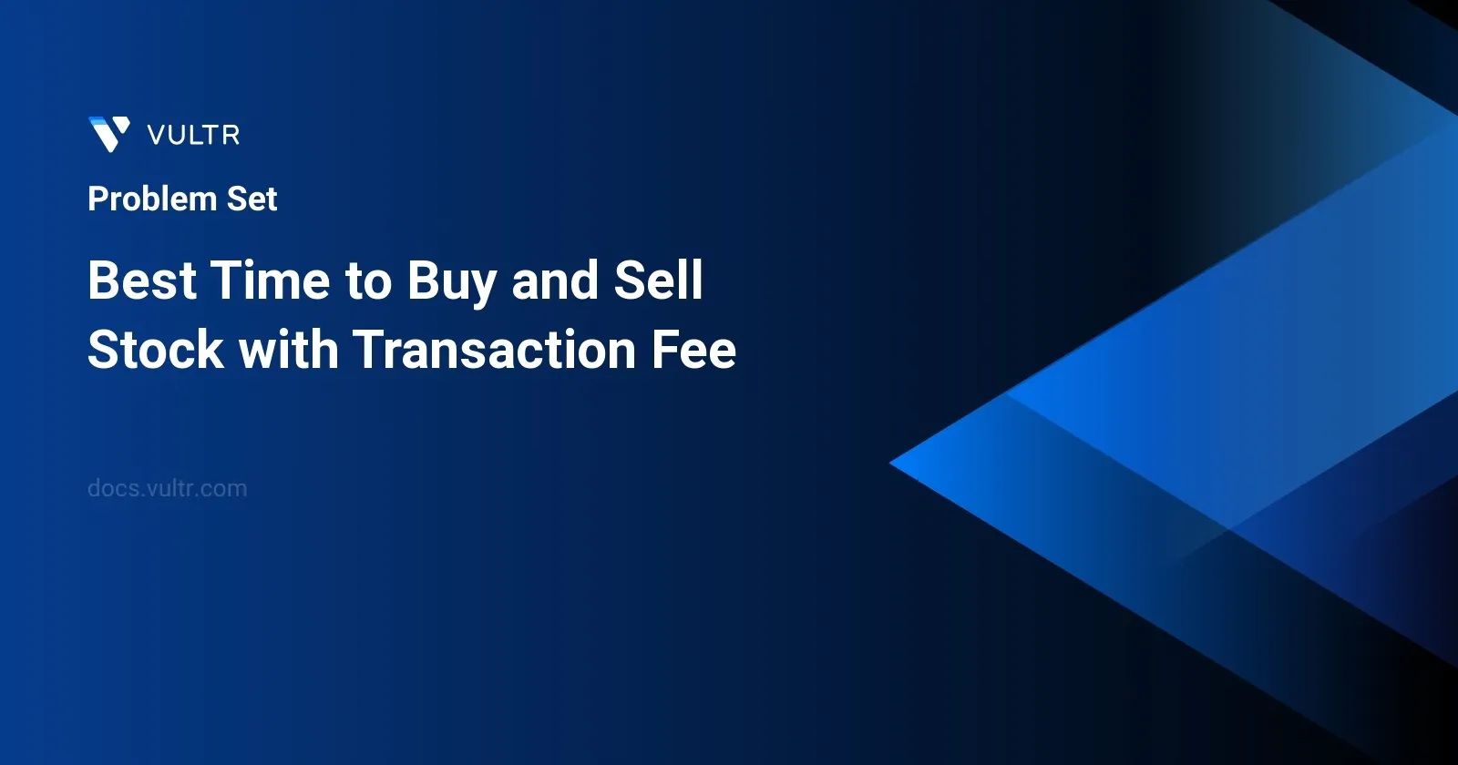 Best Time to Buy and Sell Stock with Transaction Fee header image
