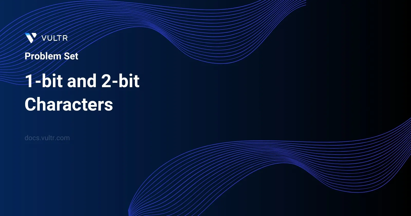 1-bit and 2-bit Characters header image