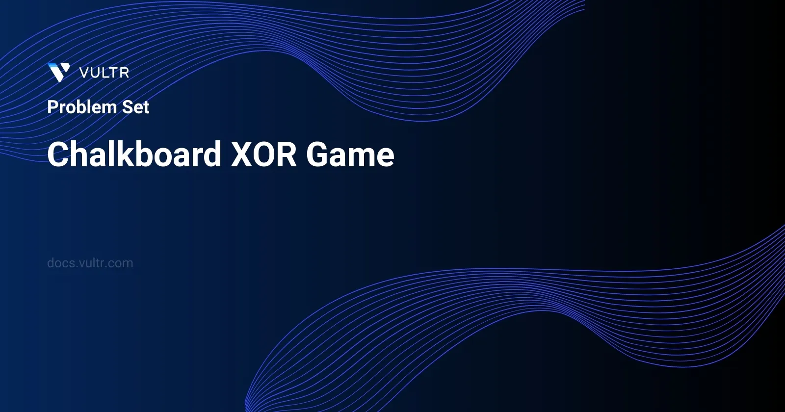Chalkboard XOR Game header image