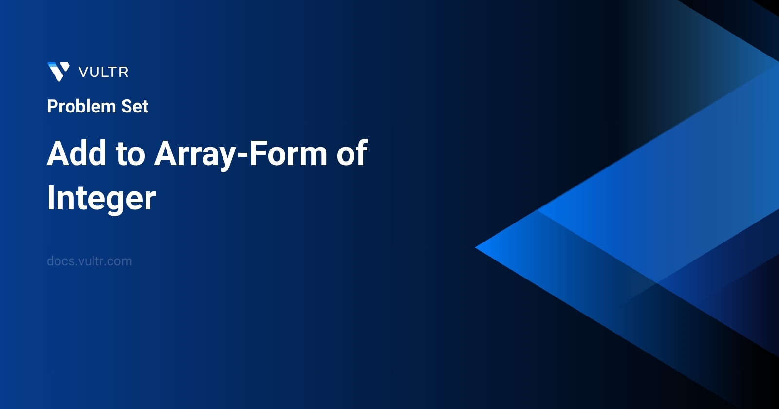 Add to Array-Form of Integer header image