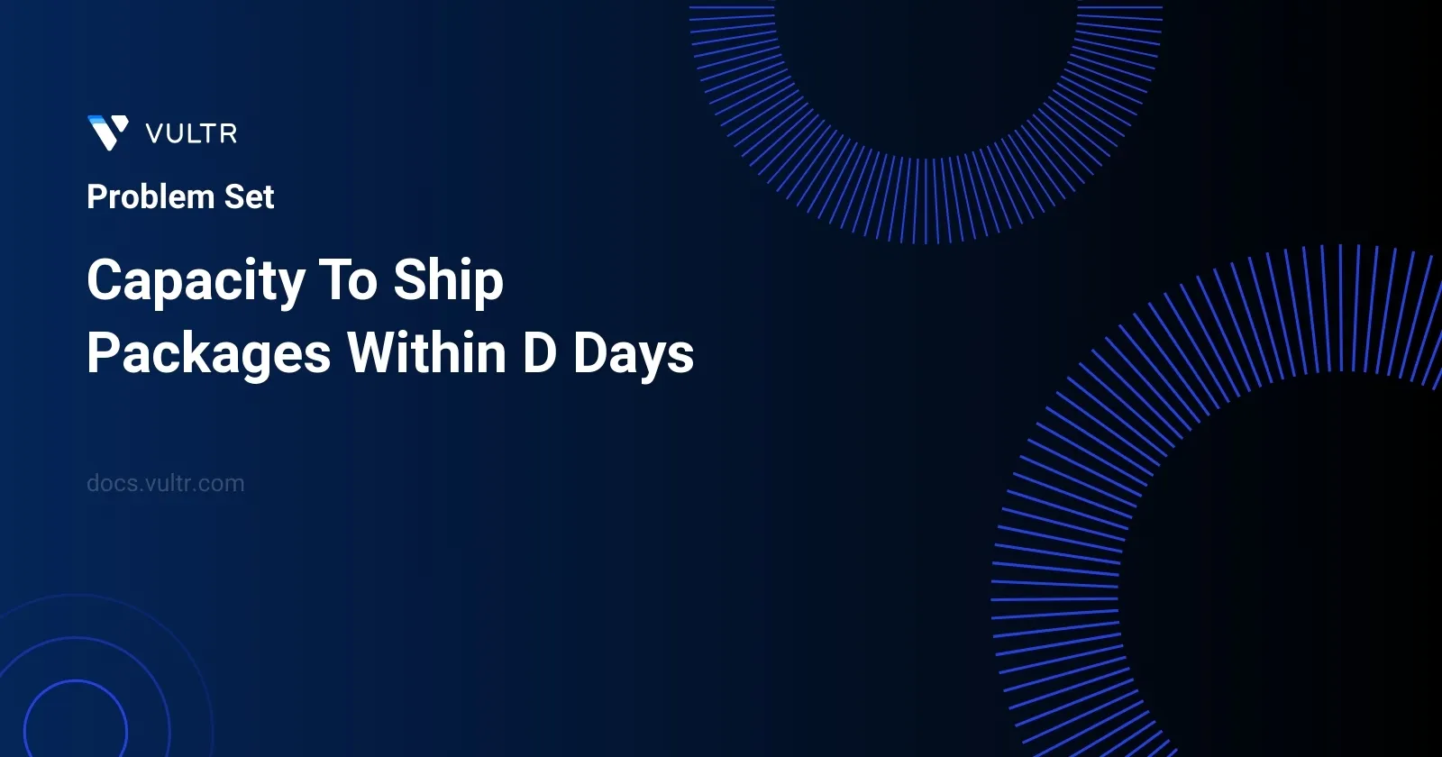 Capacity To Ship Packages Within D Days header image