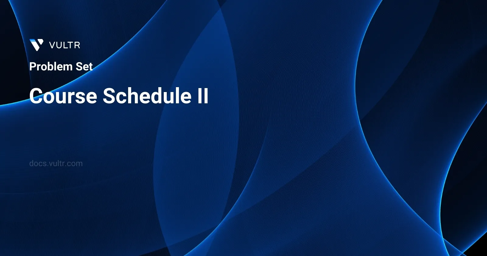 Course Schedule II header image