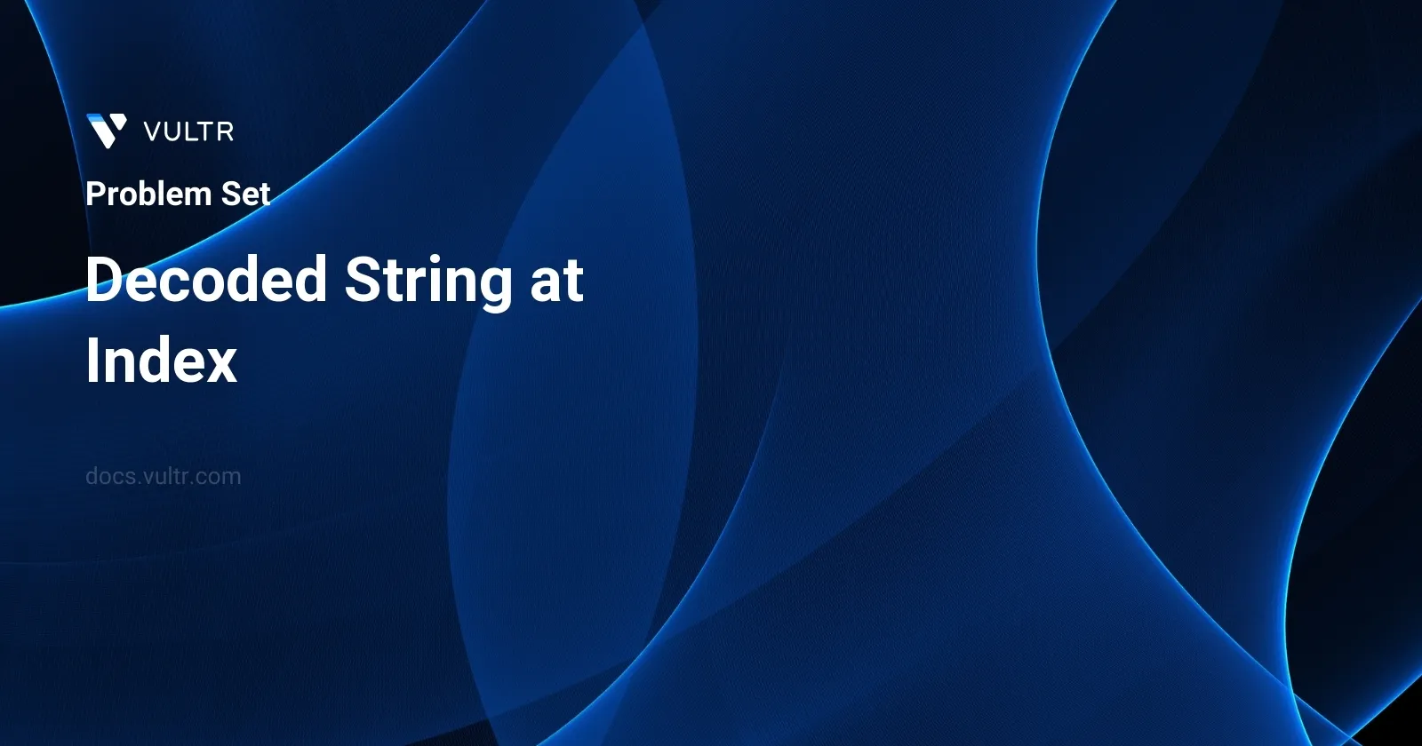 Decoded String at Index header image