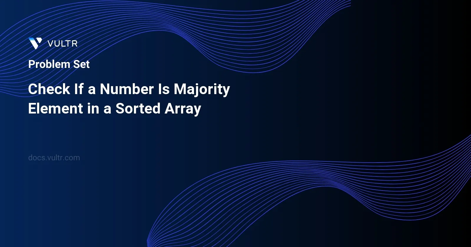 Check If a Number Is Majority Element in a Sorted Array header image