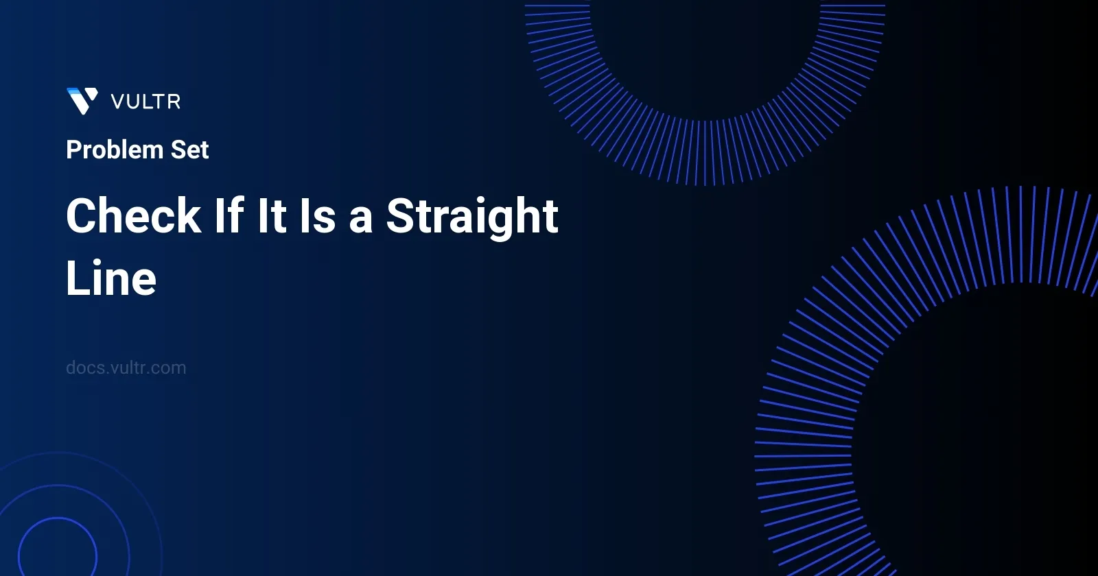 Check If It Is a Straight Line header image