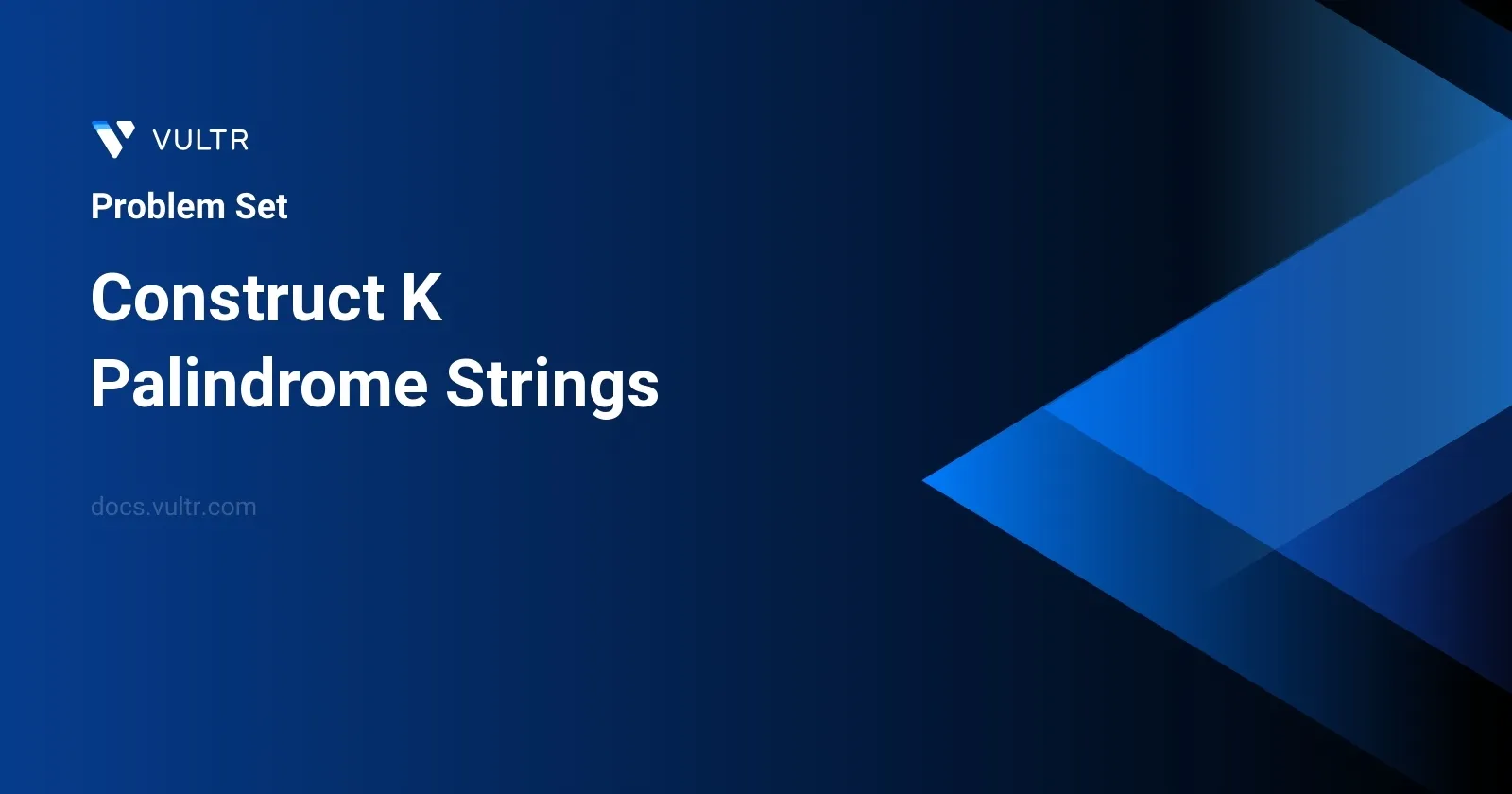 Construct K Palindrome Strings header image