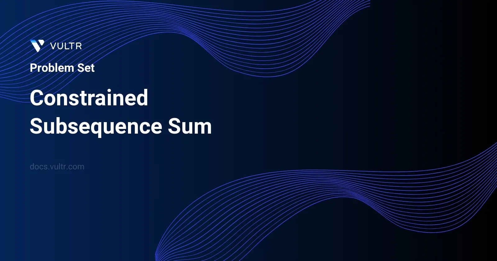 Constrained Subsequence Sum header image