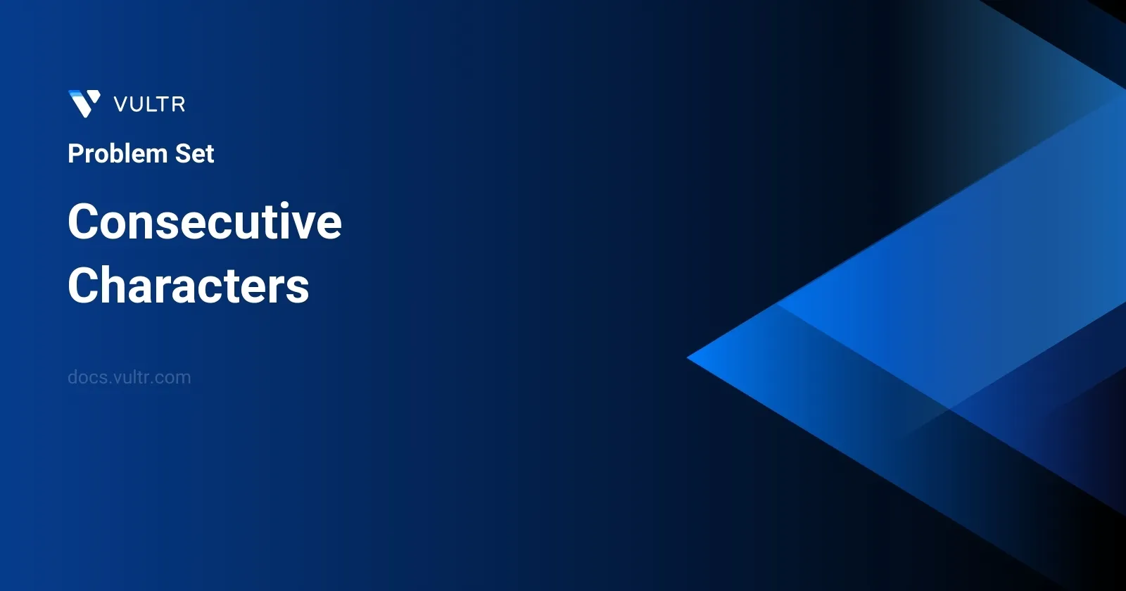 Consecutive Characters header image