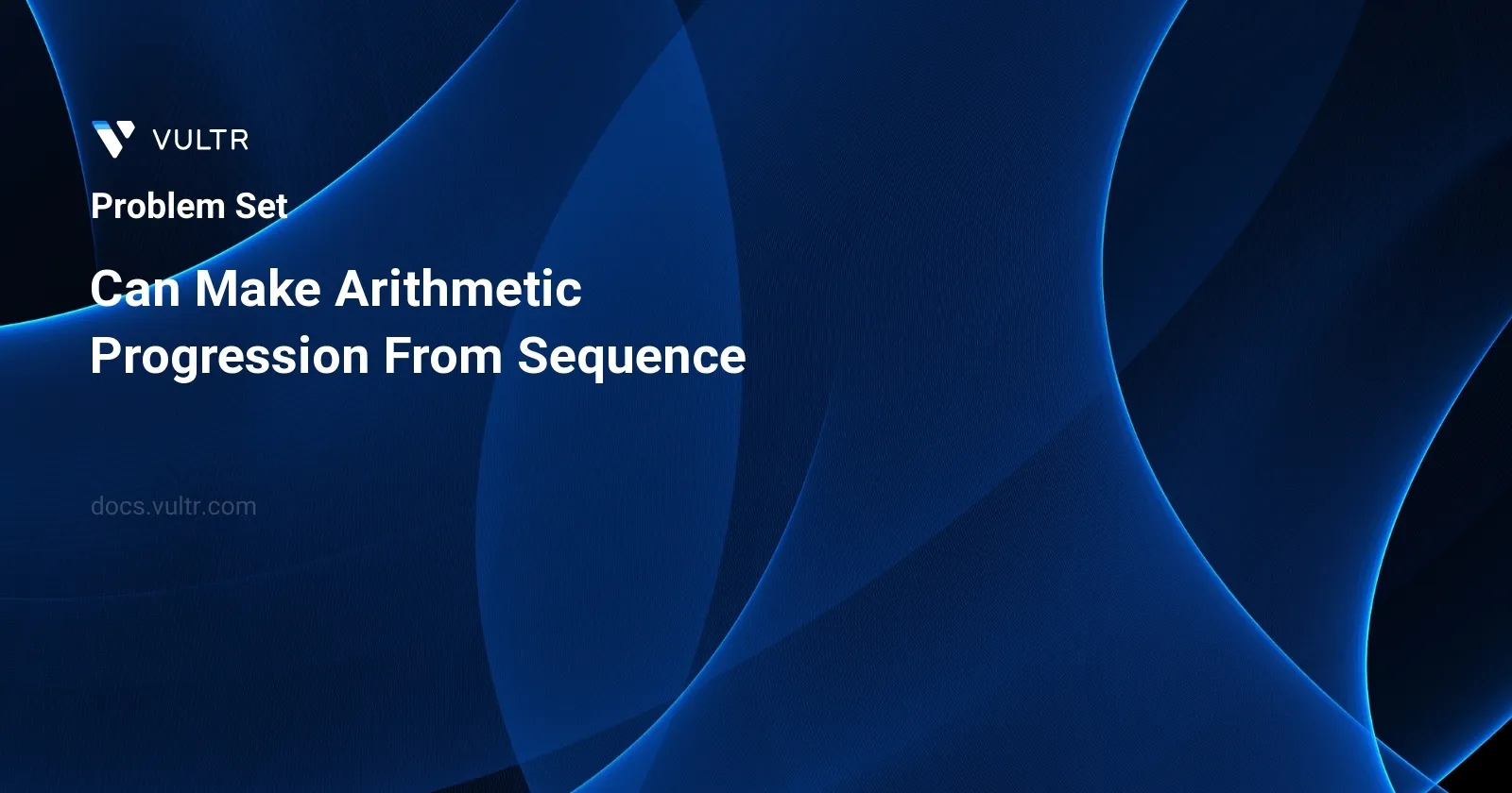 Can Make Arithmetic Progression From Sequence header image