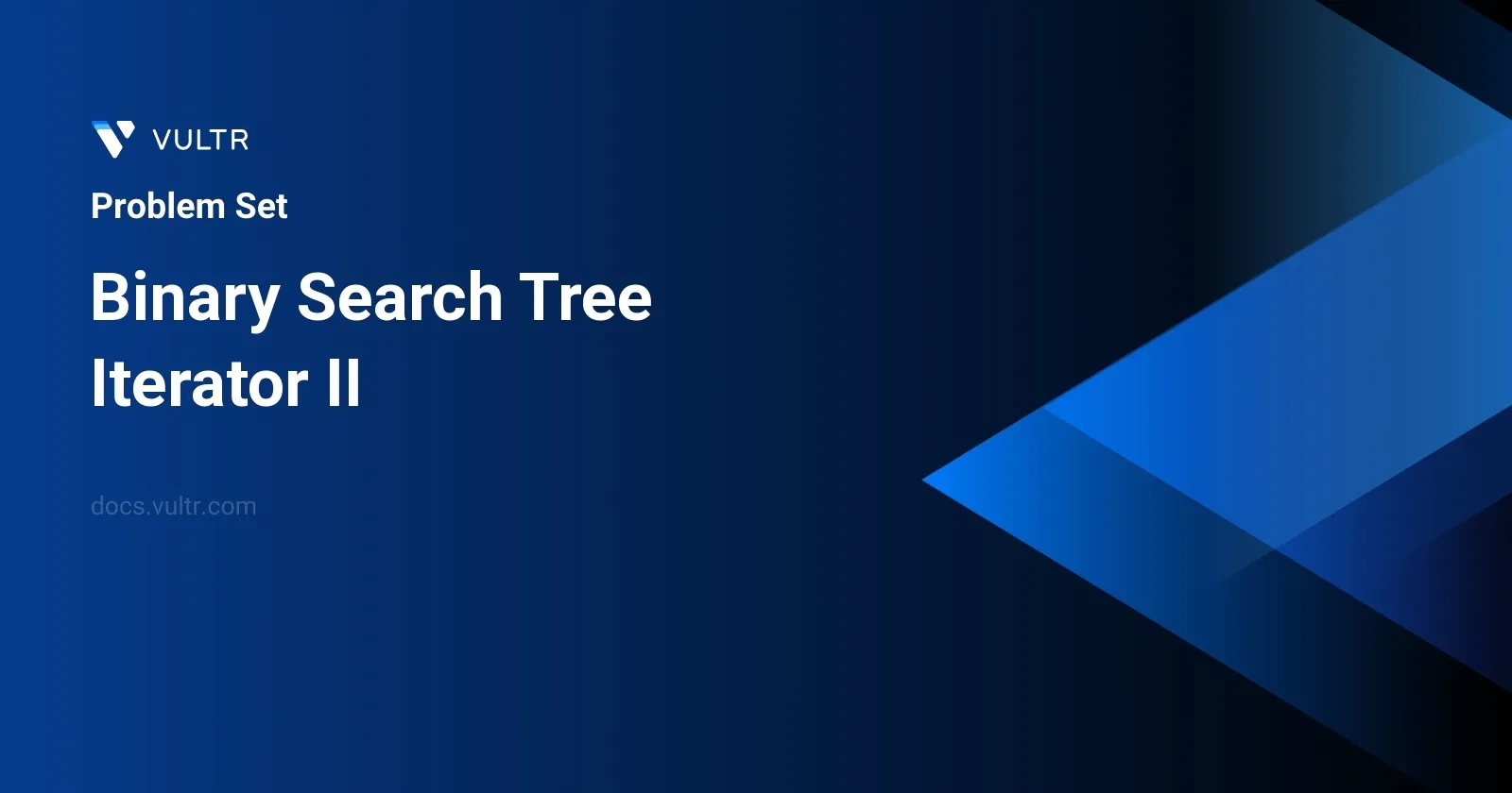 Binary Search Tree Iterator II header image