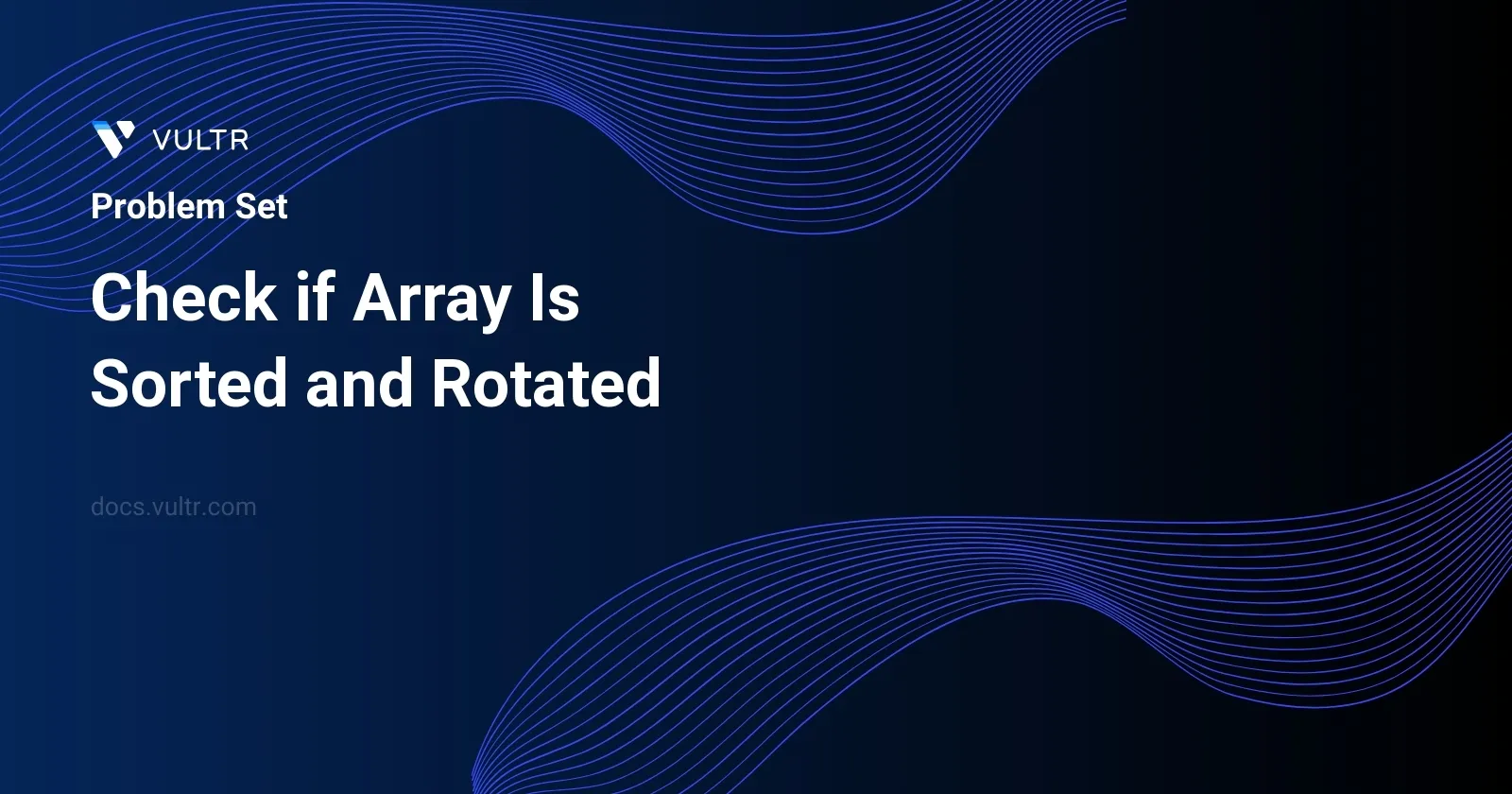 Check if Array Is Sorted and Rotated header image