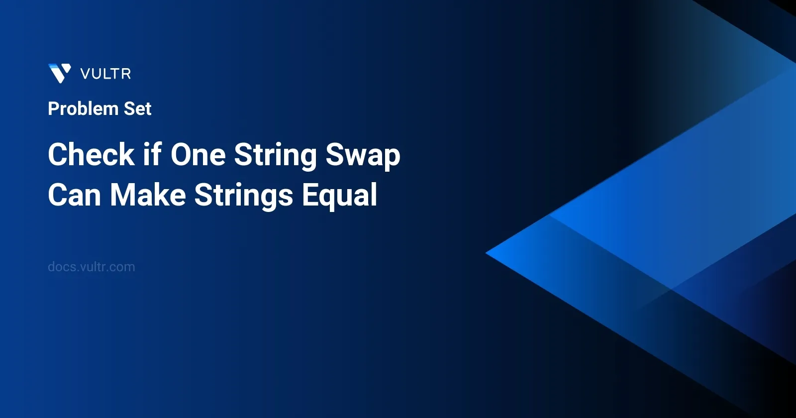 Check if One String Swap Can Make Strings Equal header image