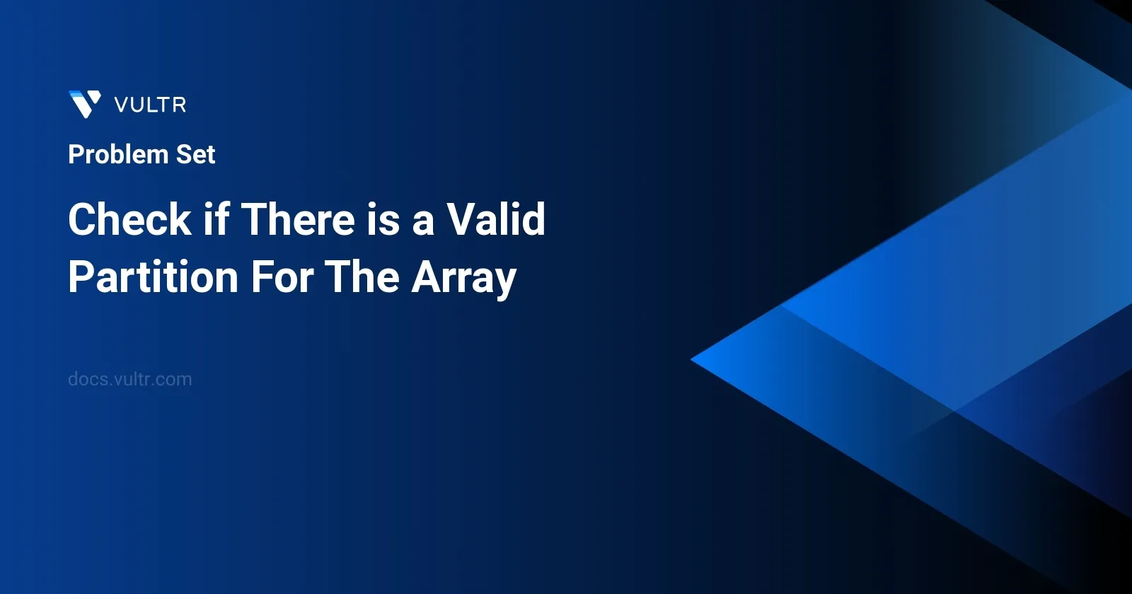 Check if There is a Valid Partition For The Array header image