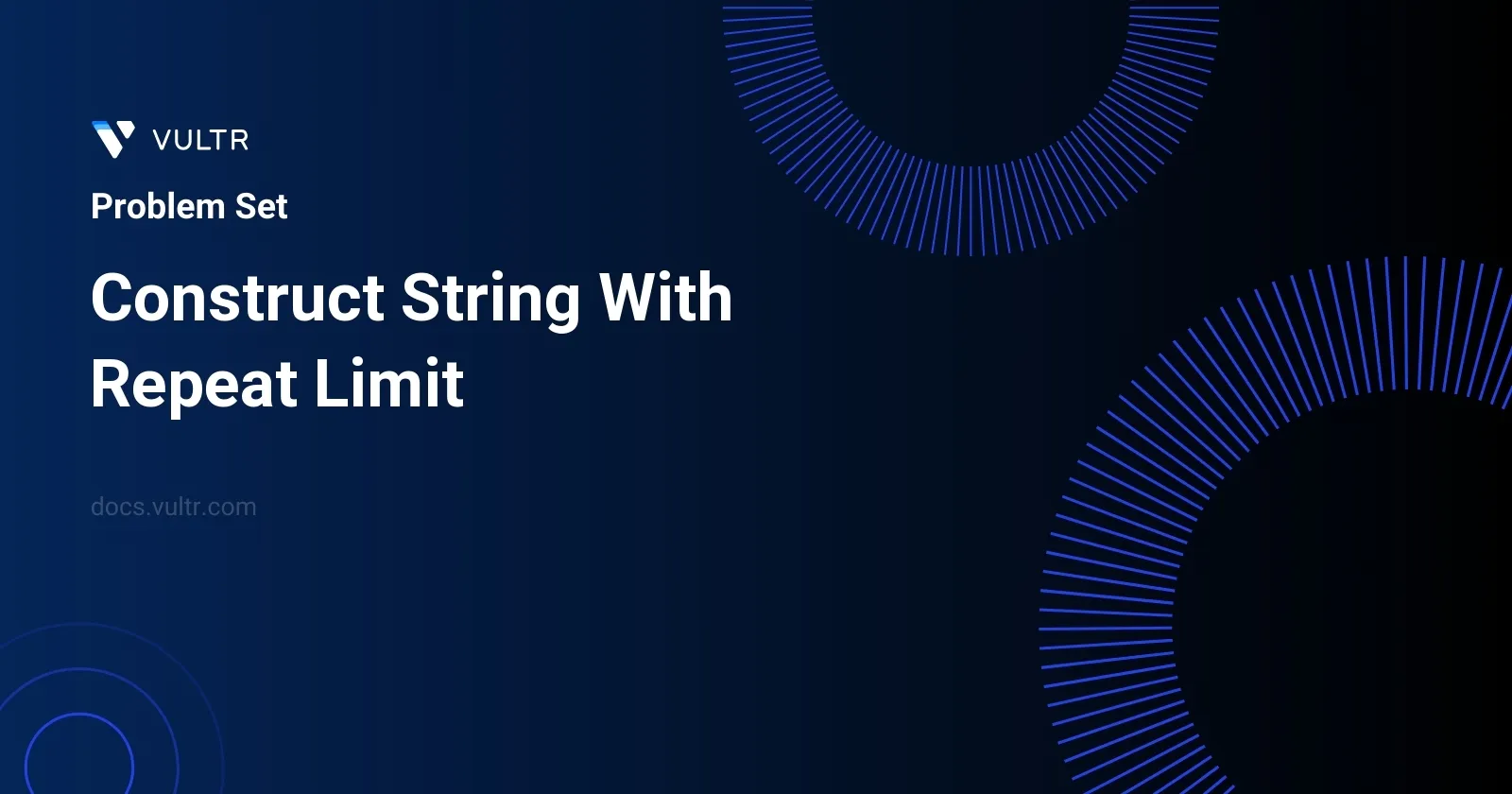 Construct String With Repeat Limit header image