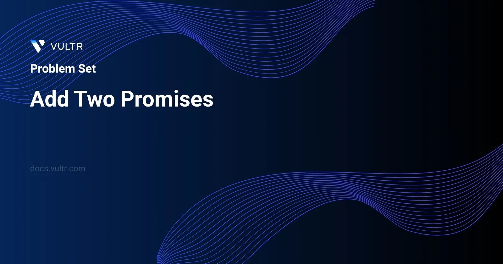 Add Two Promises header image
