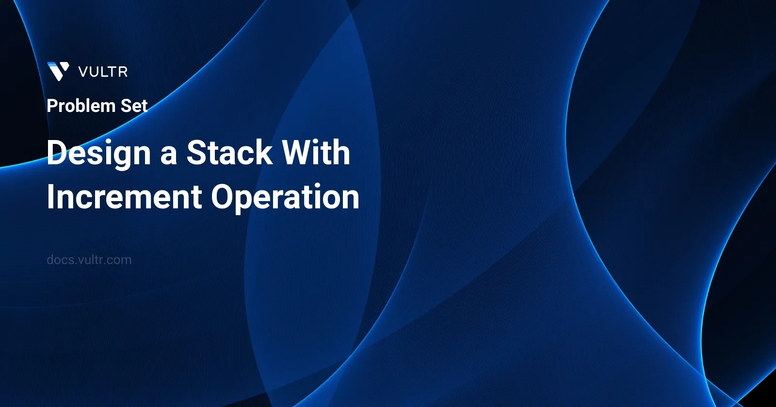 Design a Stack With Increment Operation header image