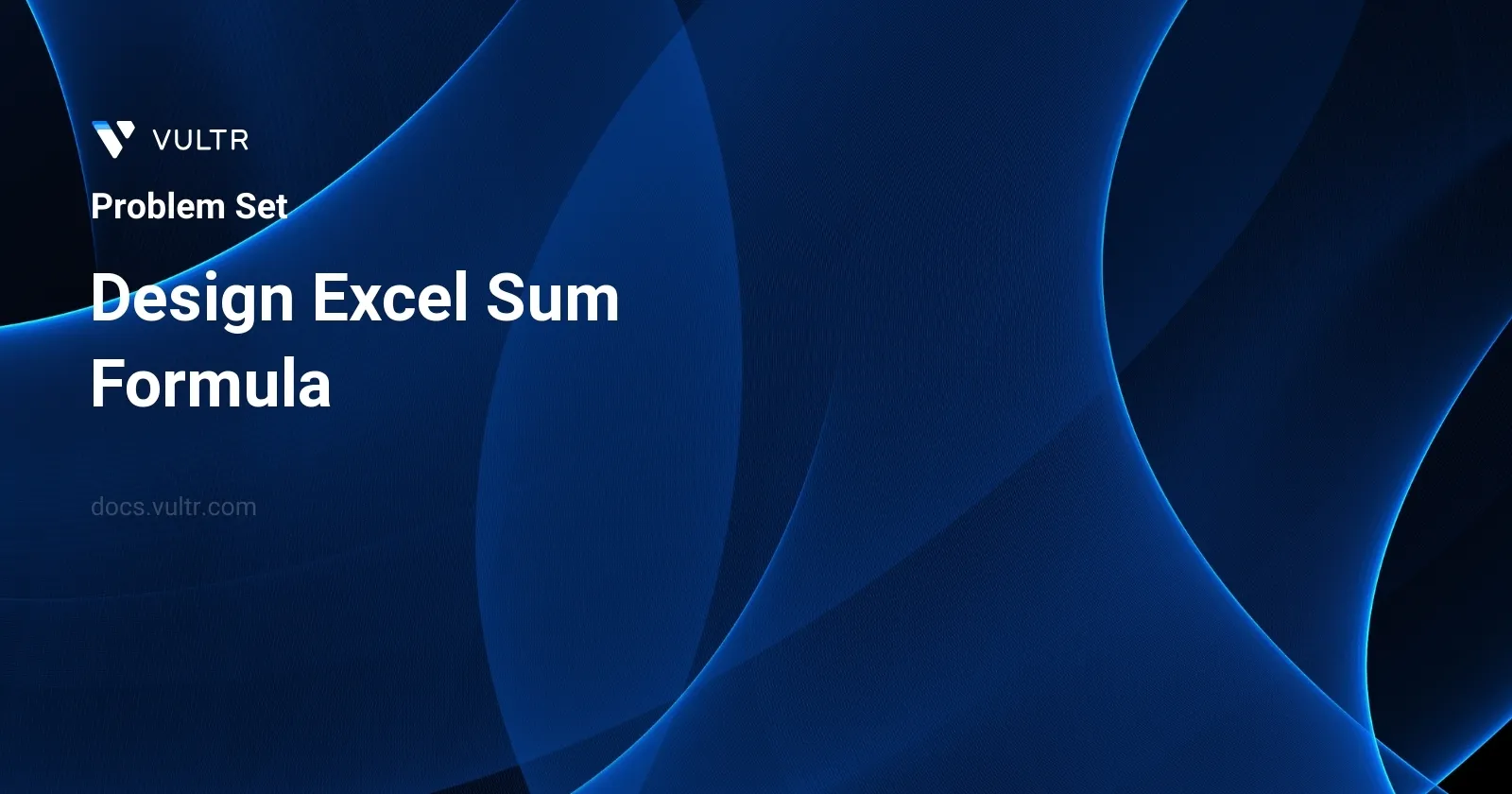 Design Excel Sum Formula header image