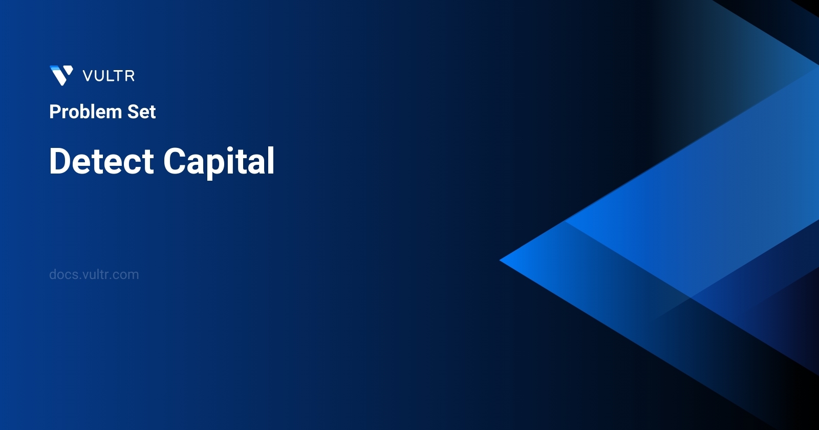 Detect Capital header image