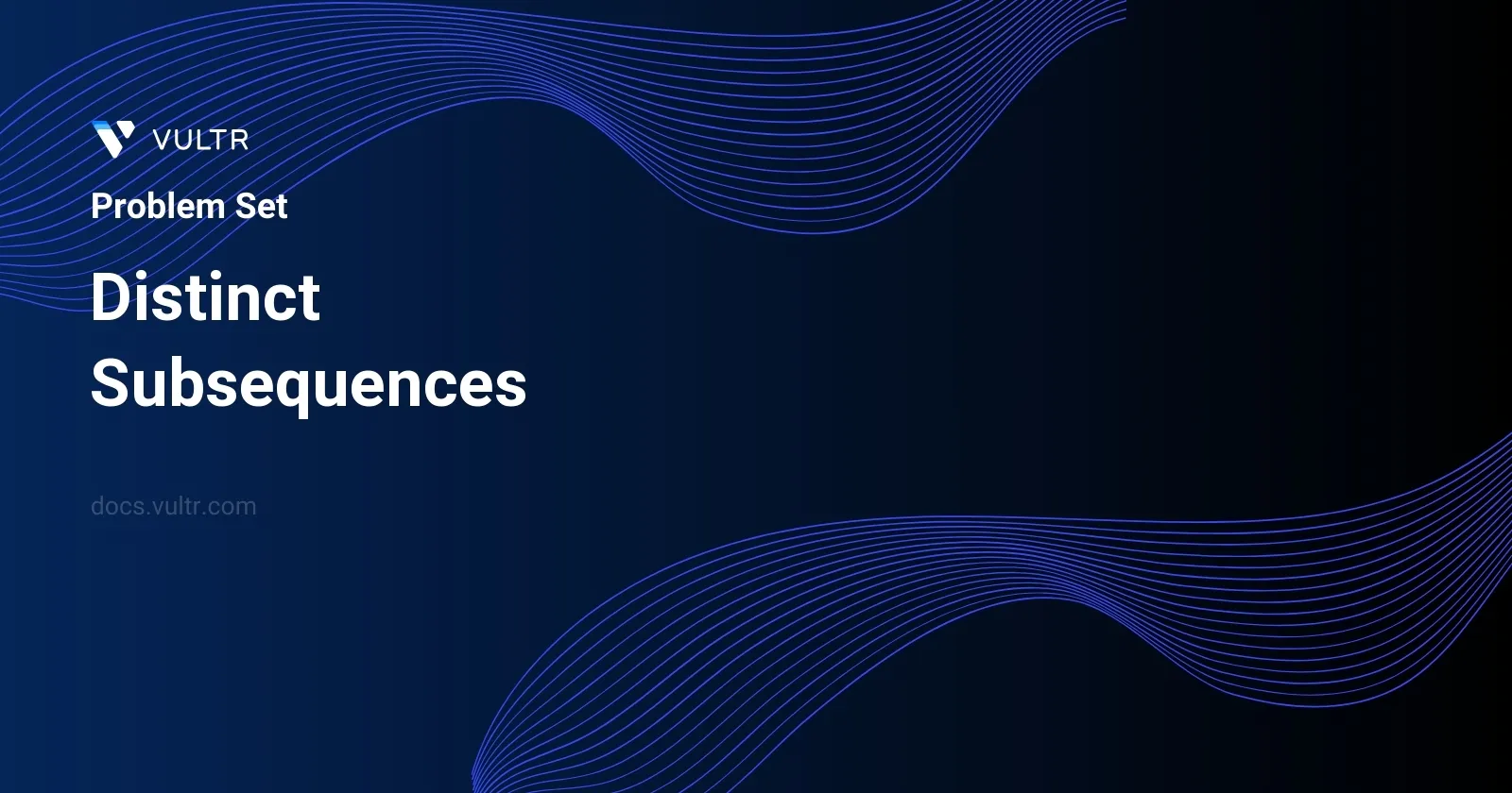 Distinct Subsequences header image