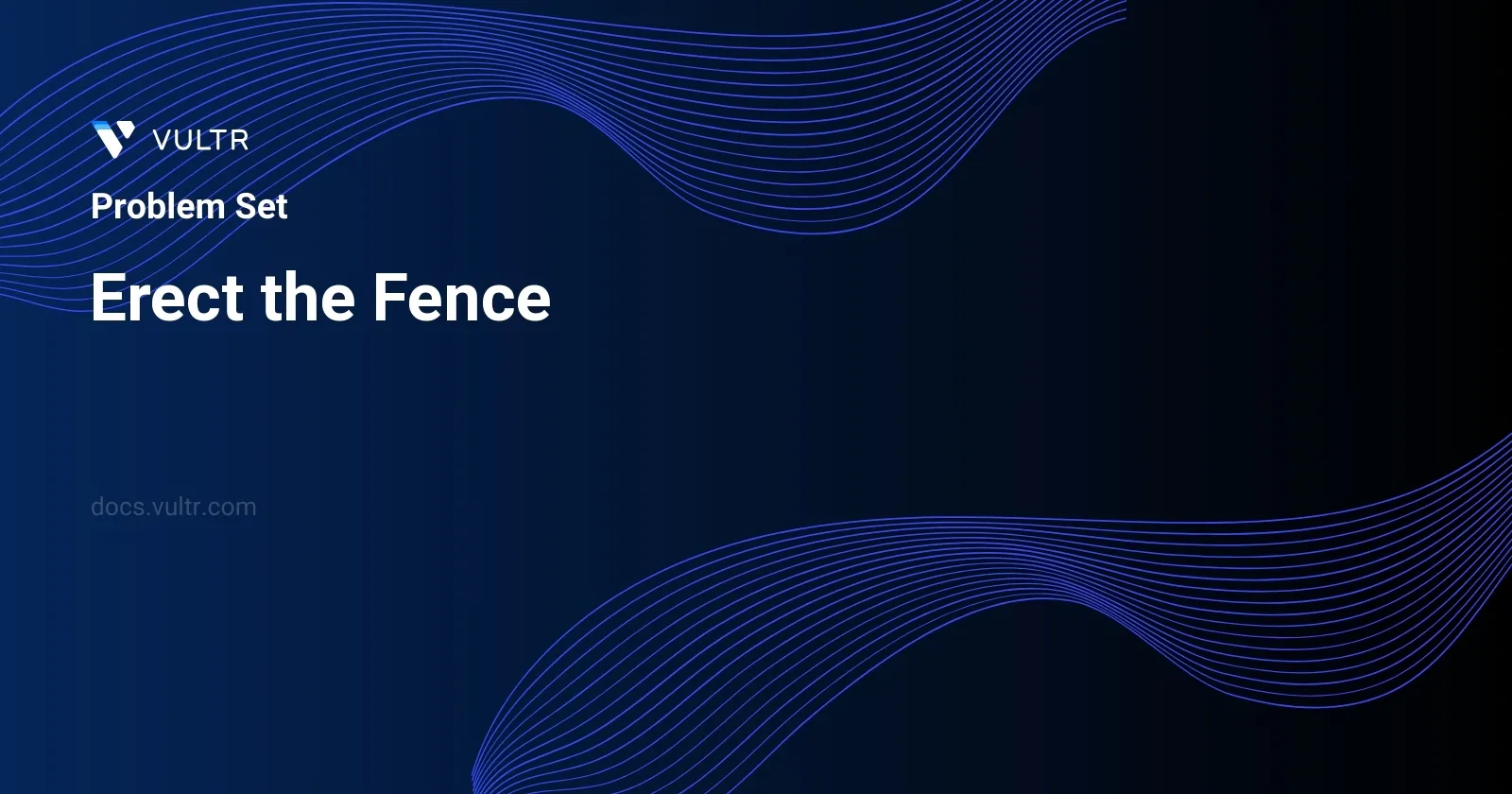 Erect the Fence header image