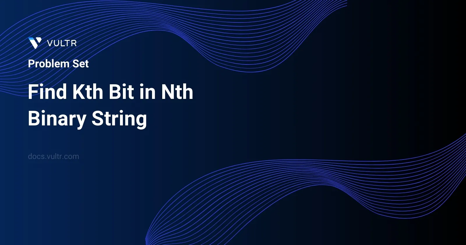 Find Kth Bit in Nth Binary String header image