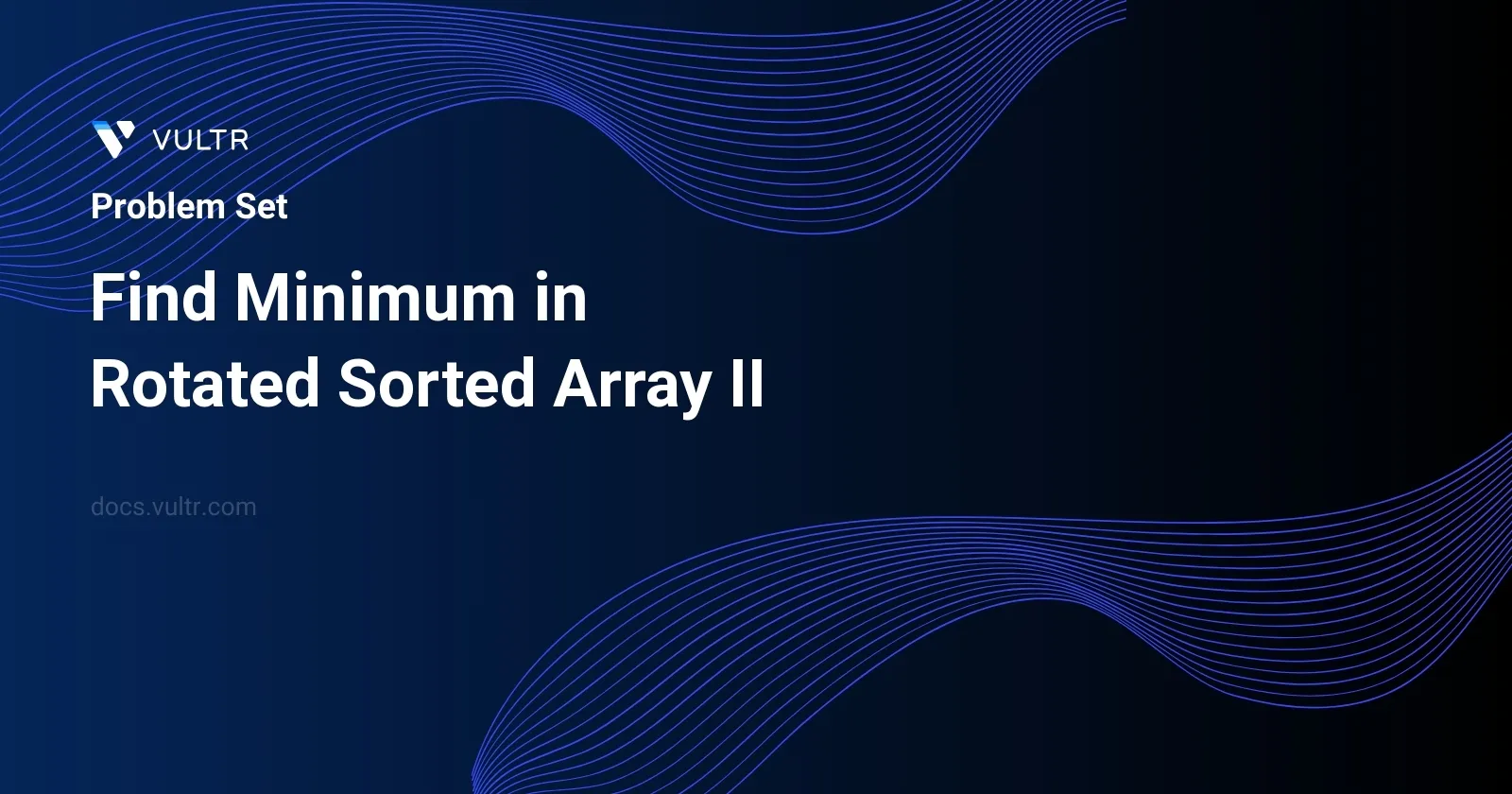 Find Minimum in Rotated Sorted Array II header image