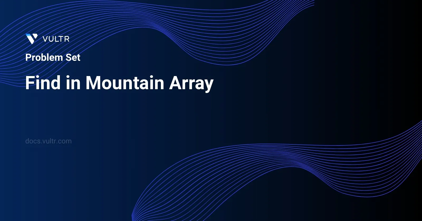 Find in Mountain Array header image