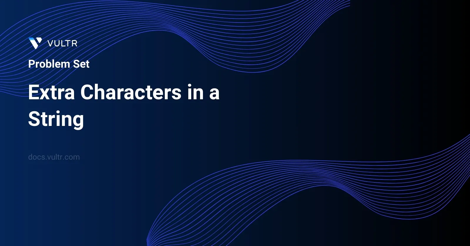 Extra Characters in a String header image
