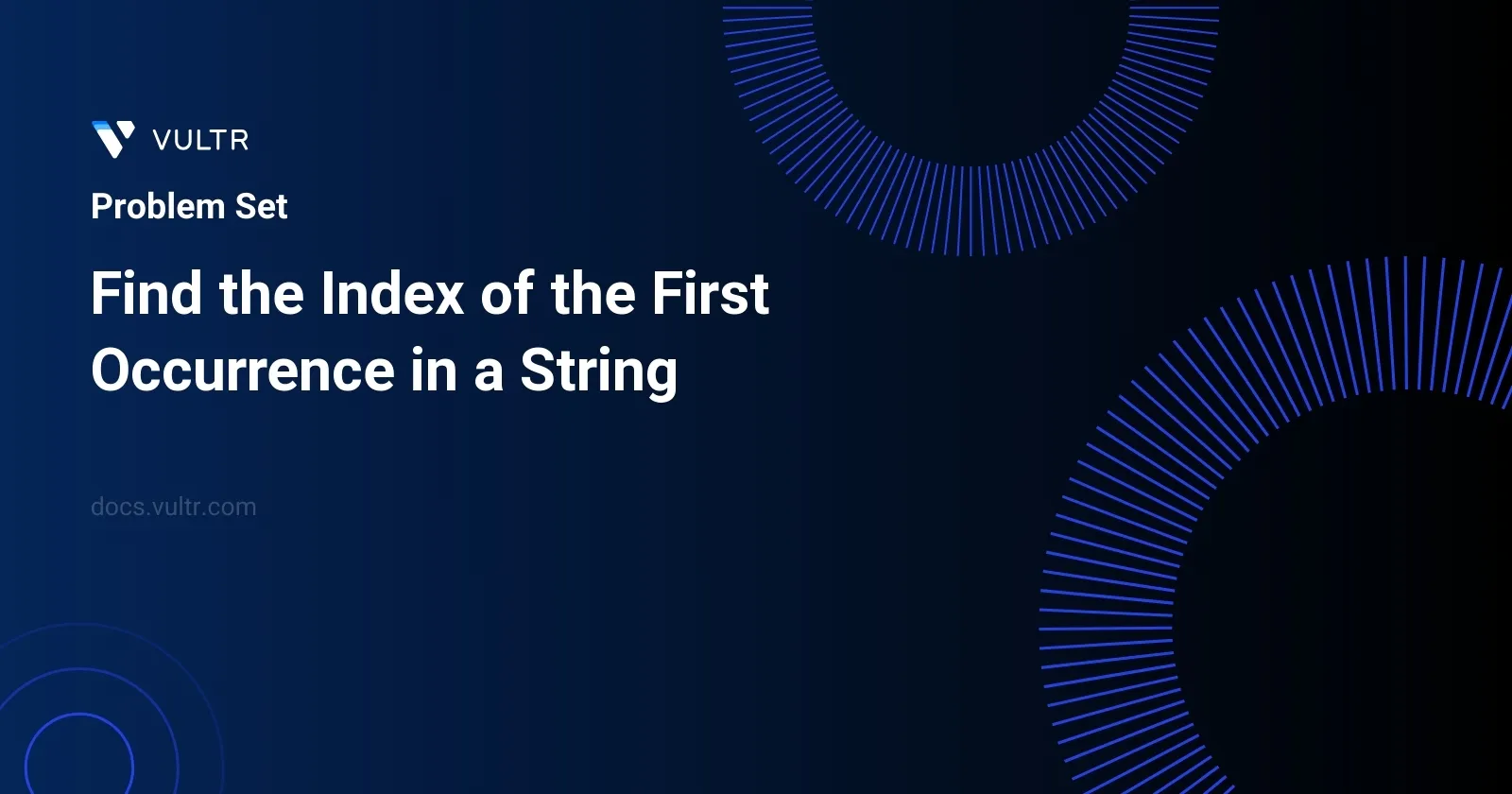 Find the Index of the First Occurrence in a String header image