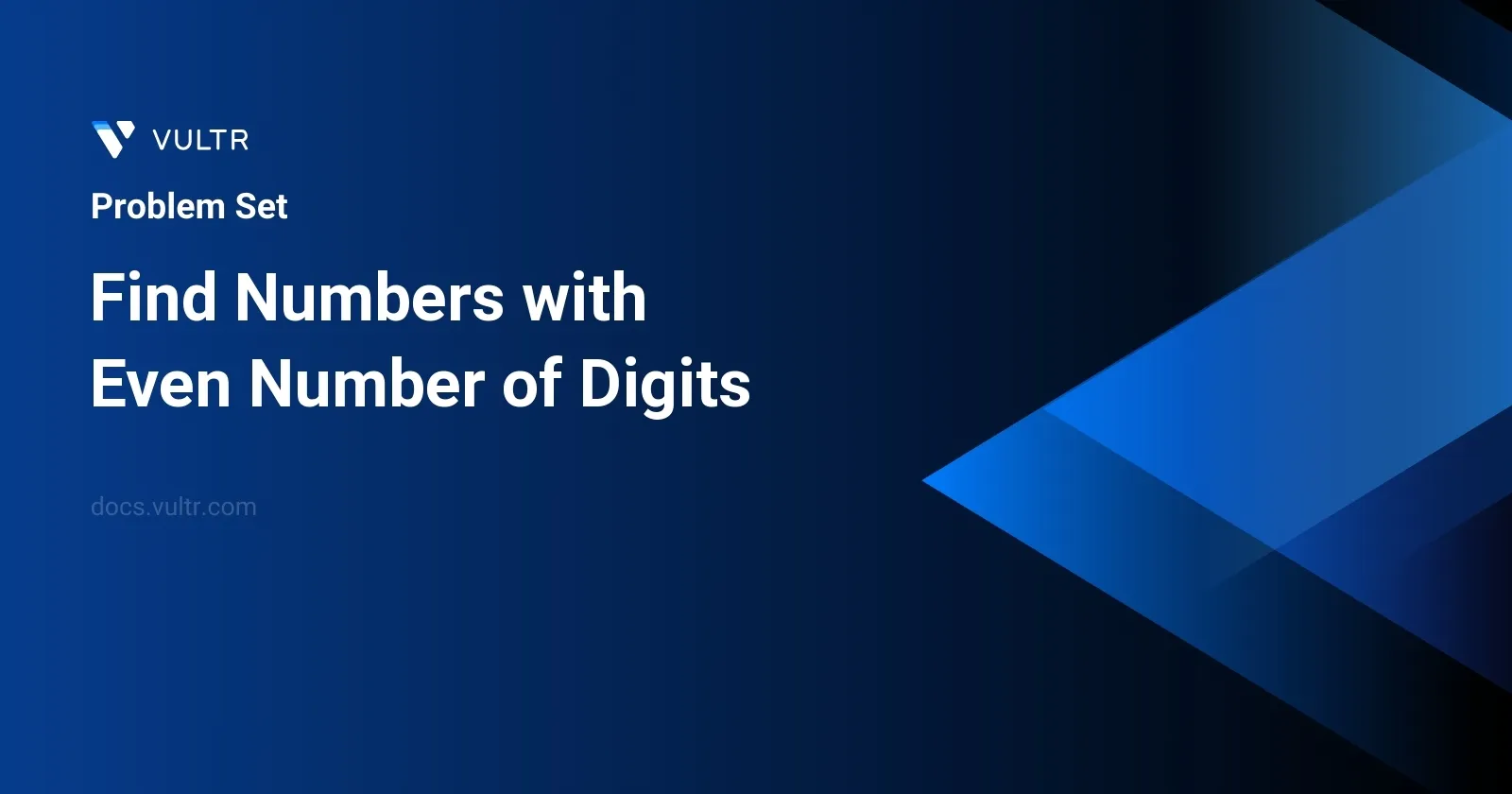 Find Numbers with Even Number of Digits header image