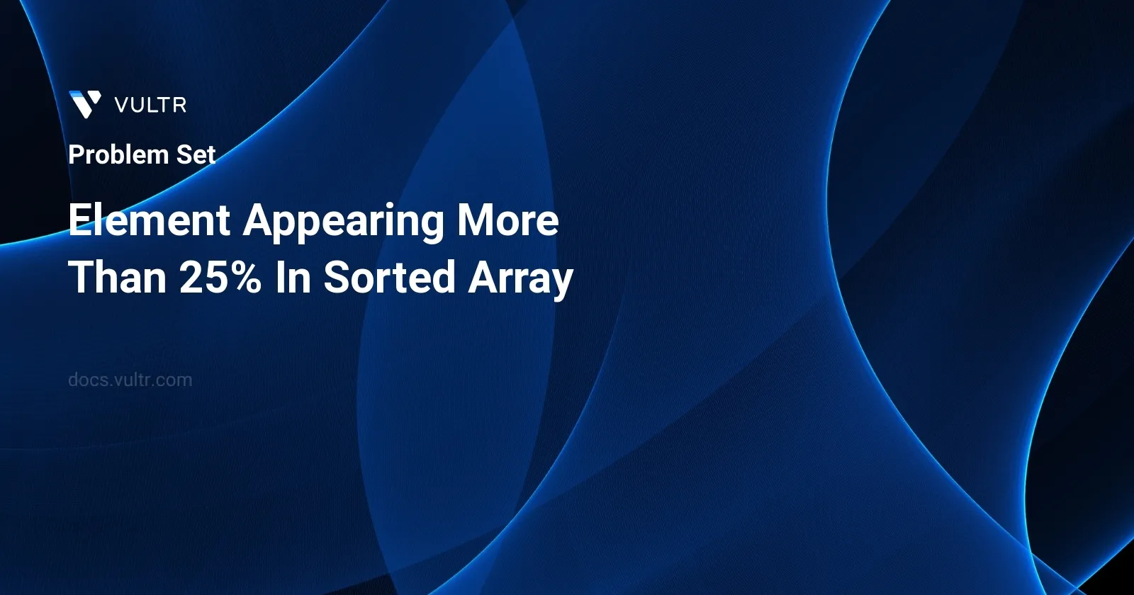 Element Appearing More Than 25% In Sorted Array header image