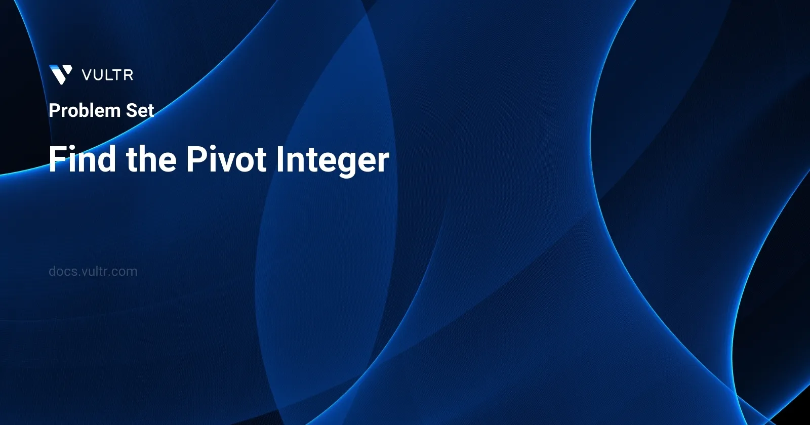 Find the Pivot Integer header image