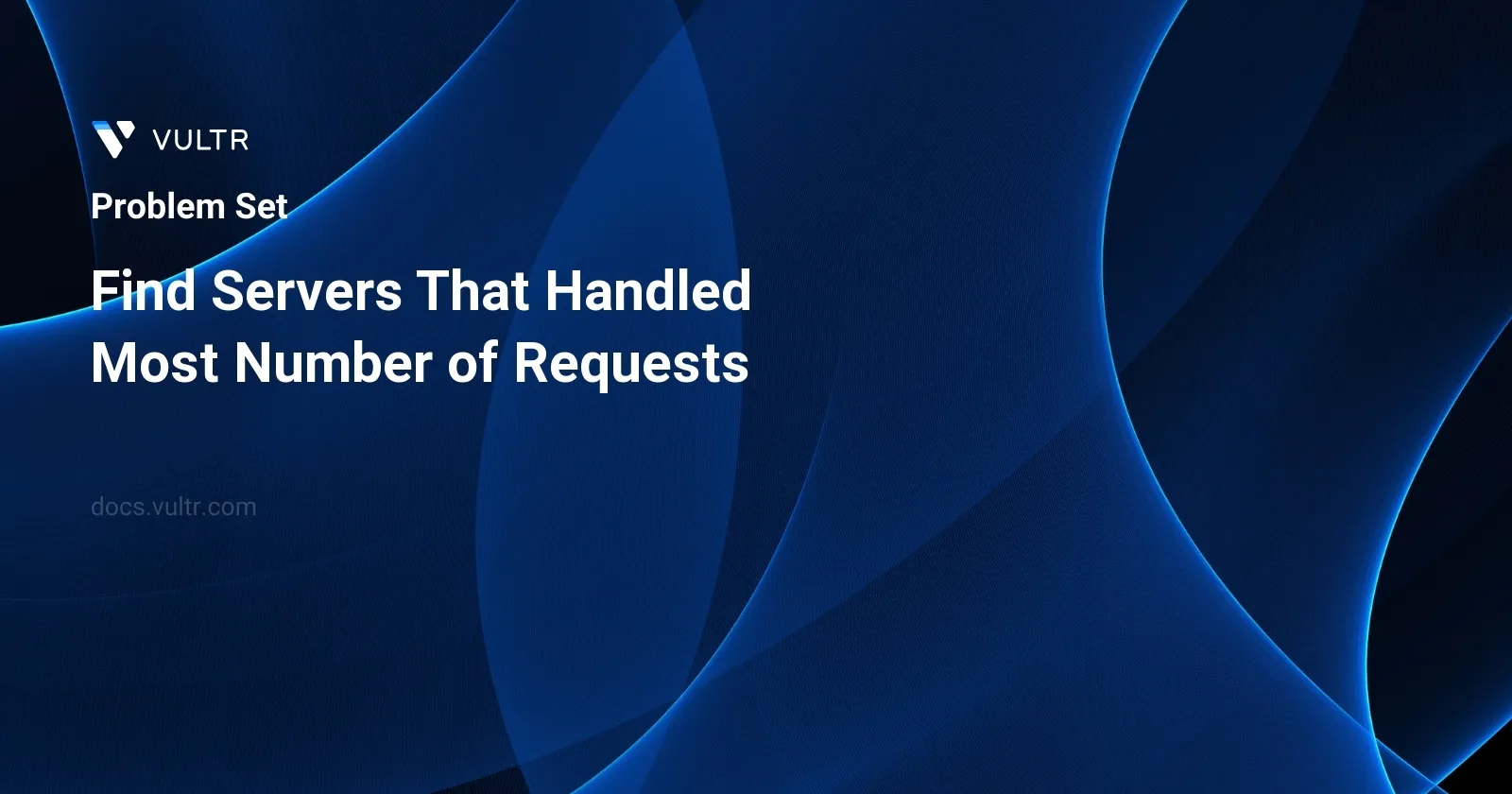 Find Servers That Handled Most Number of Requests header image
