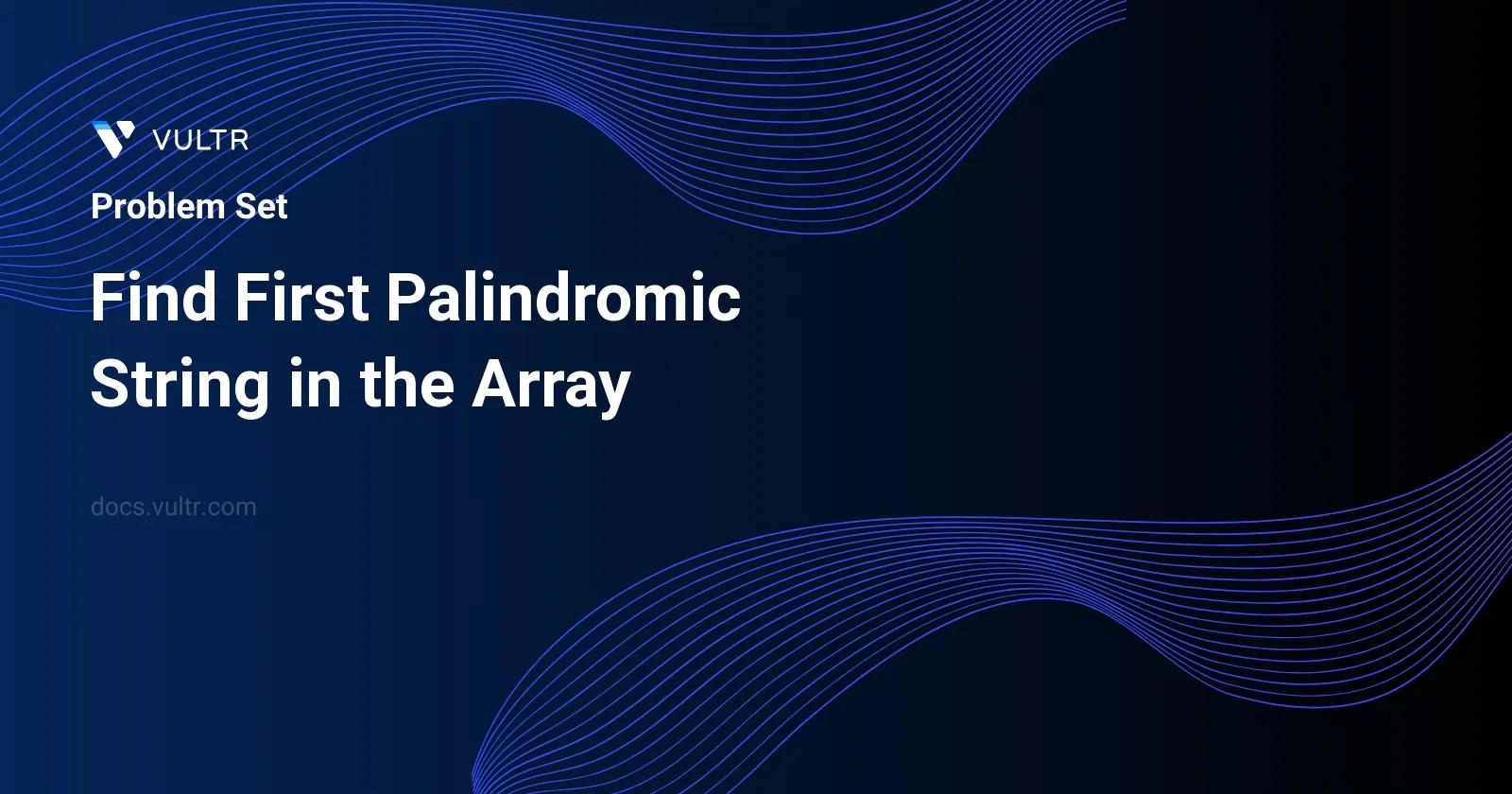Find First Palindromic String in the Array header image