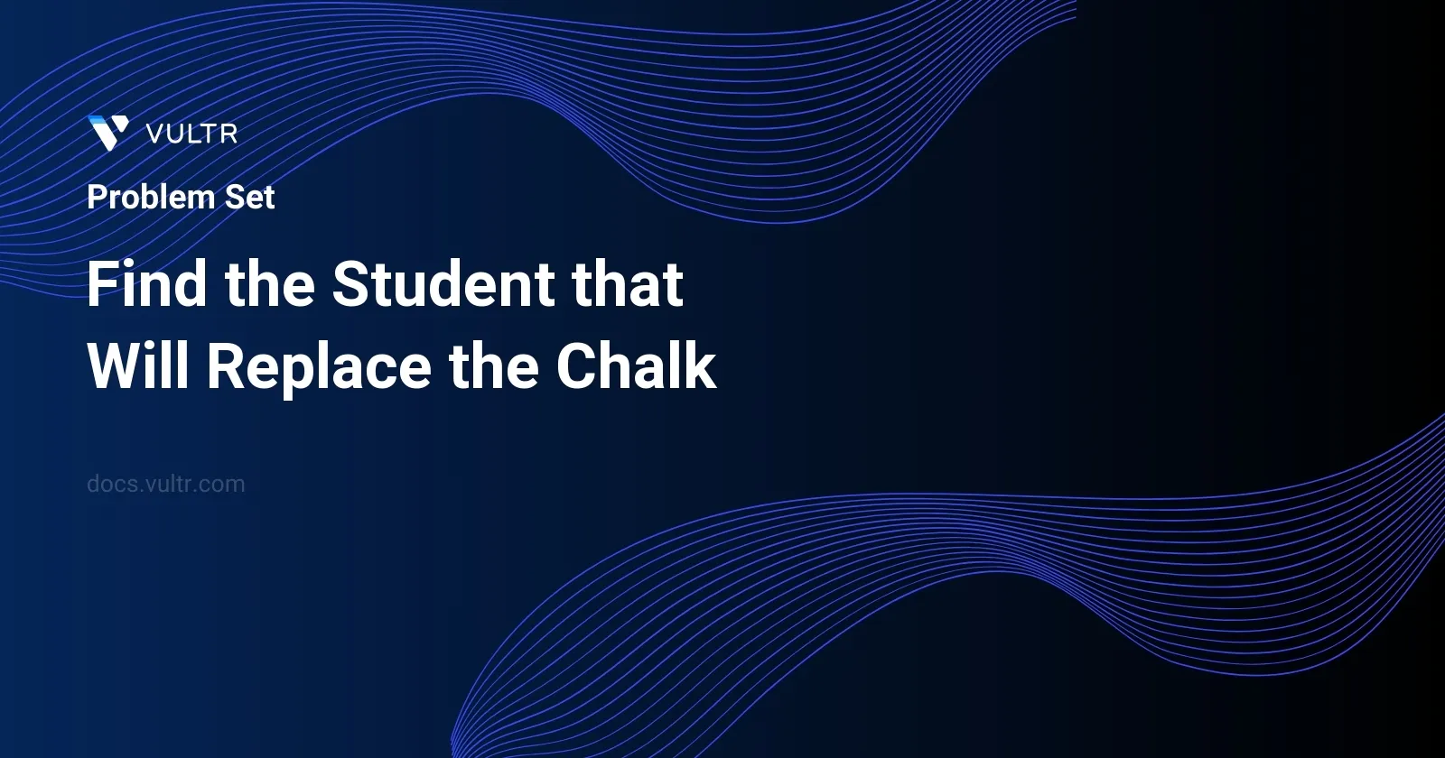 Find the Student that Will Replace the Chalk header image