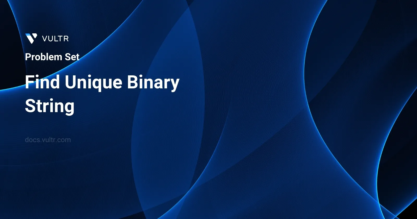 Find Unique Binary String header image