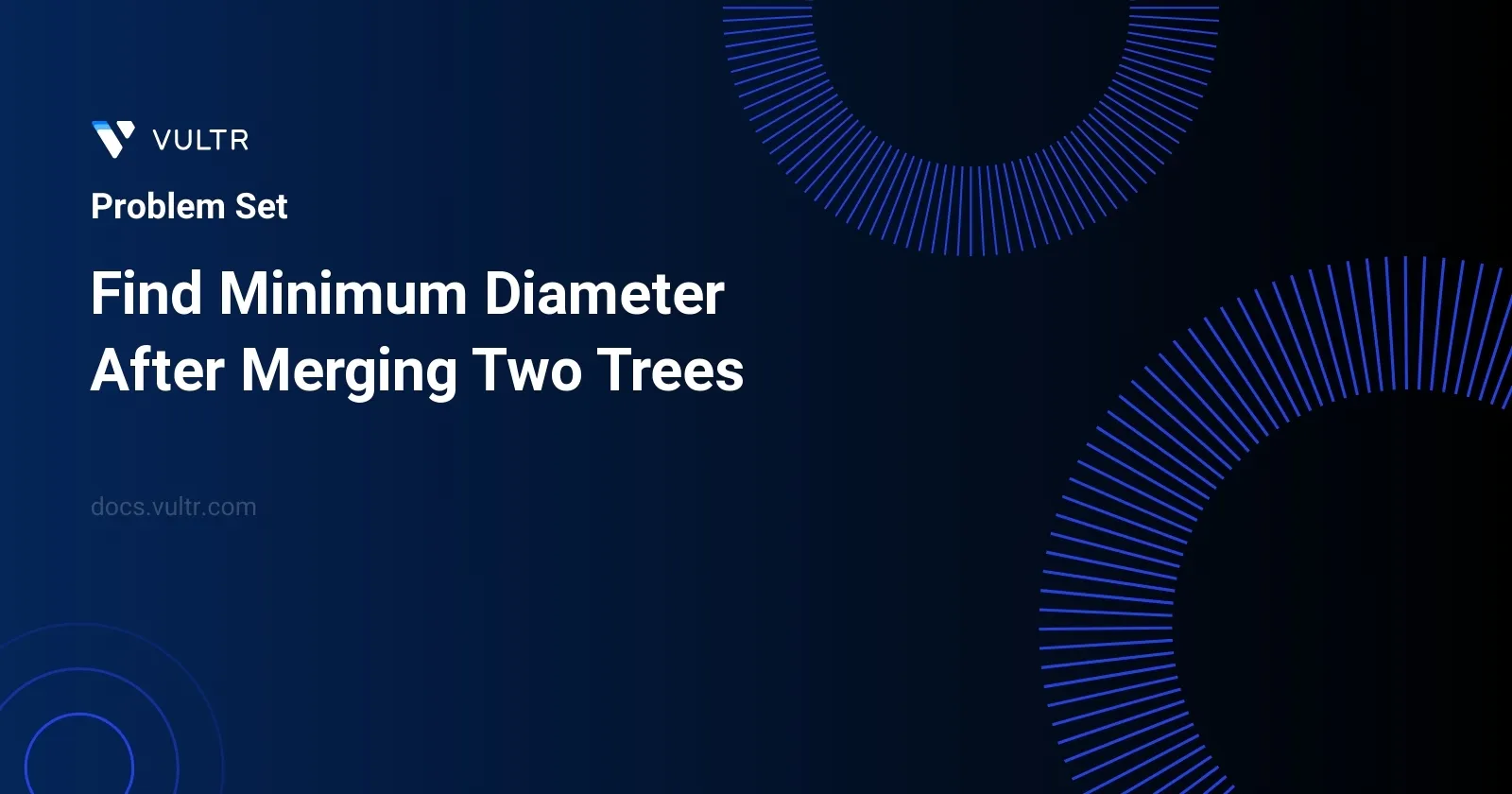 Find Minimum Diameter After Merging Two Trees header image
