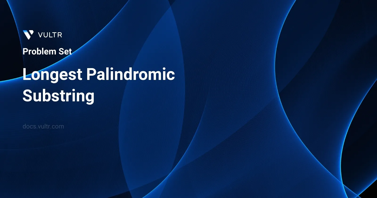 Longest Palindromic Substring header image