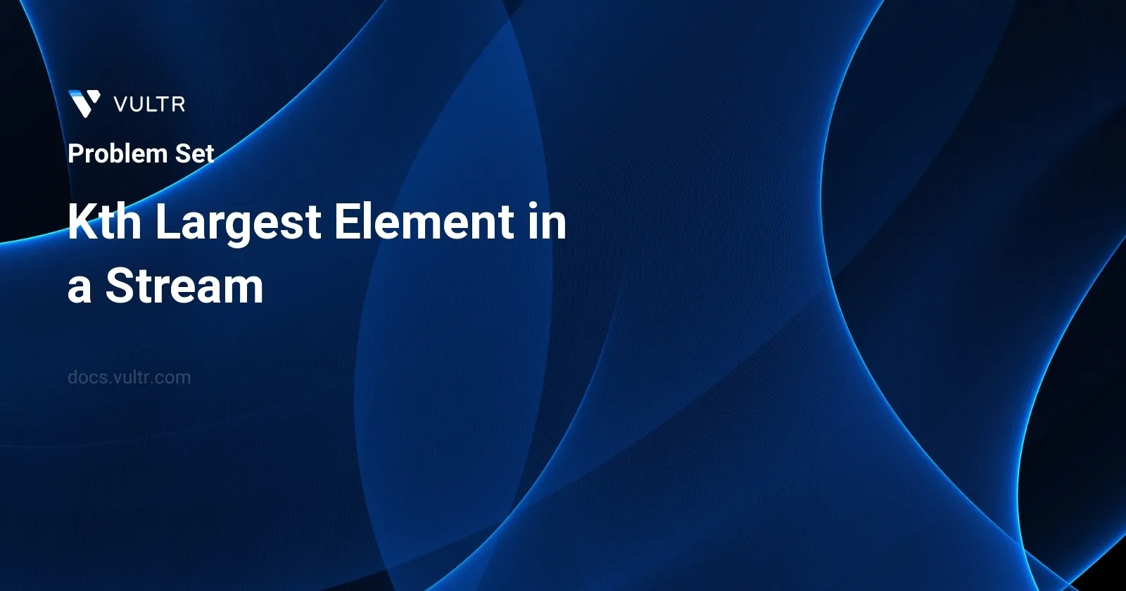 Kth Largest Element in a Stream header image