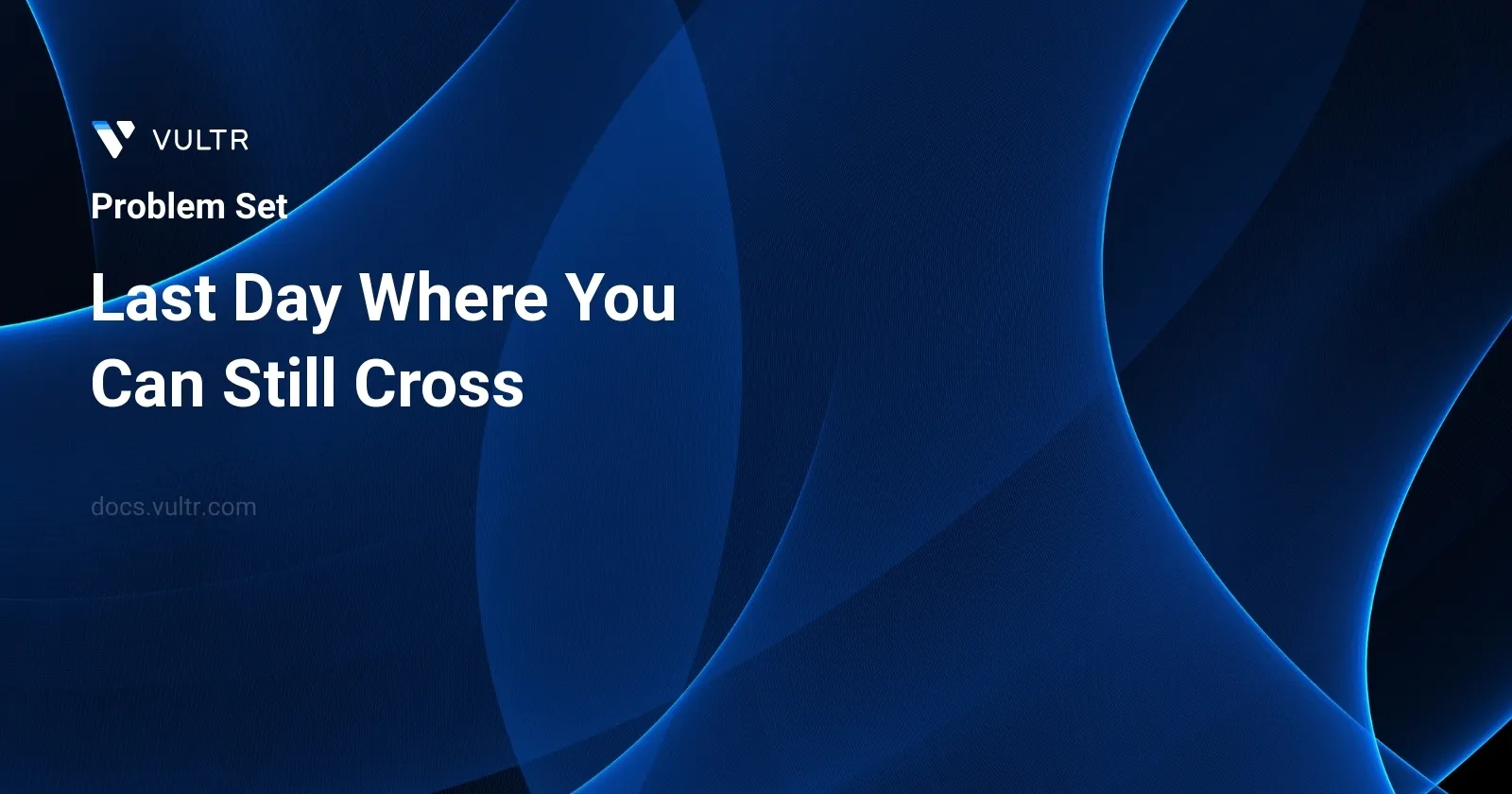 Last Day Where You Can Still Cross header image