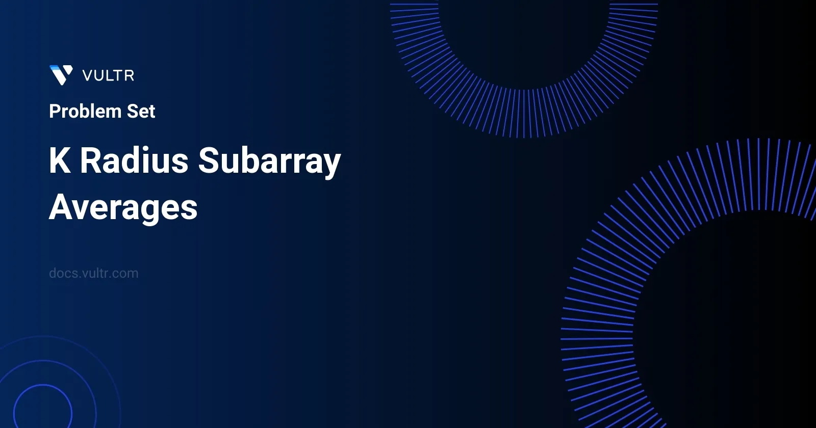 K Radius Subarray Averages header image