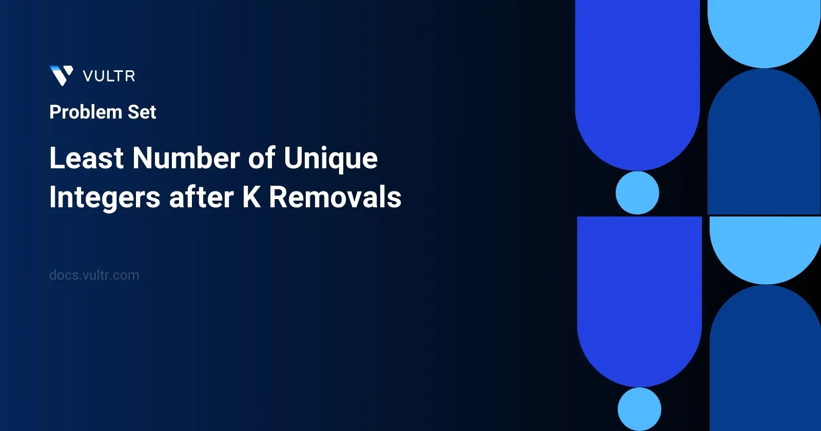 Least Number of Unique Integers after K Removals header image