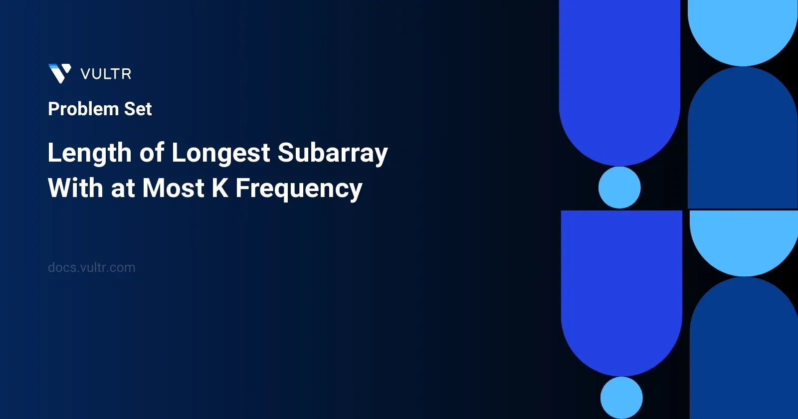 Length of Longest Subarray With at Most K Frequency header image