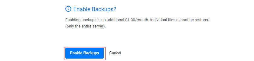 Confirm Backups