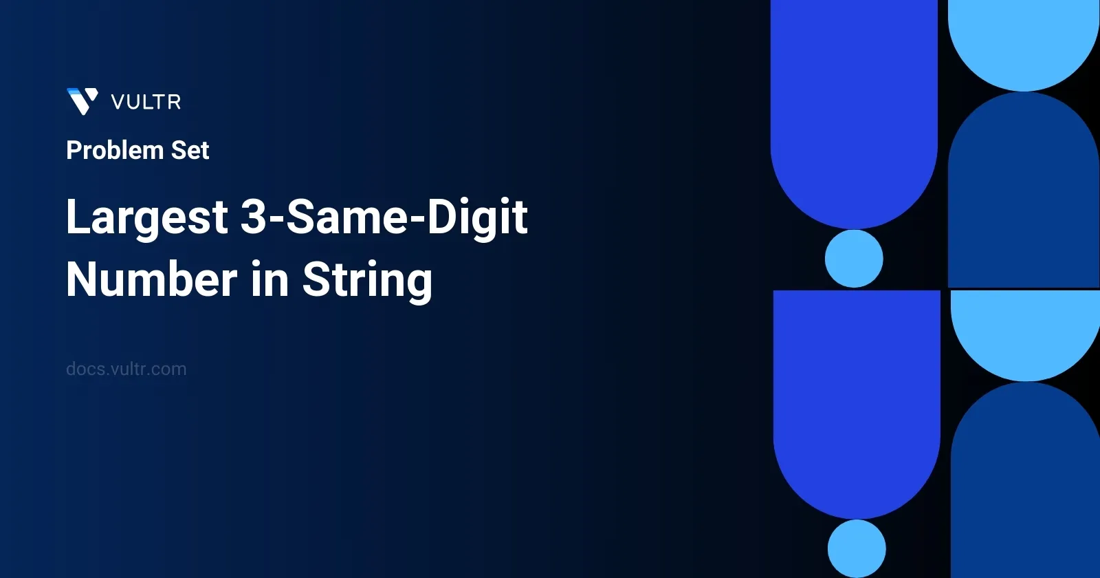 Largest 3-Same-Digit Number in String header image