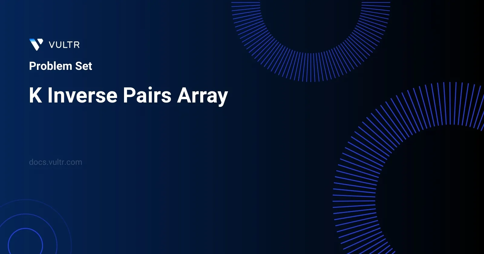 K Inverse Pairs Array header image
