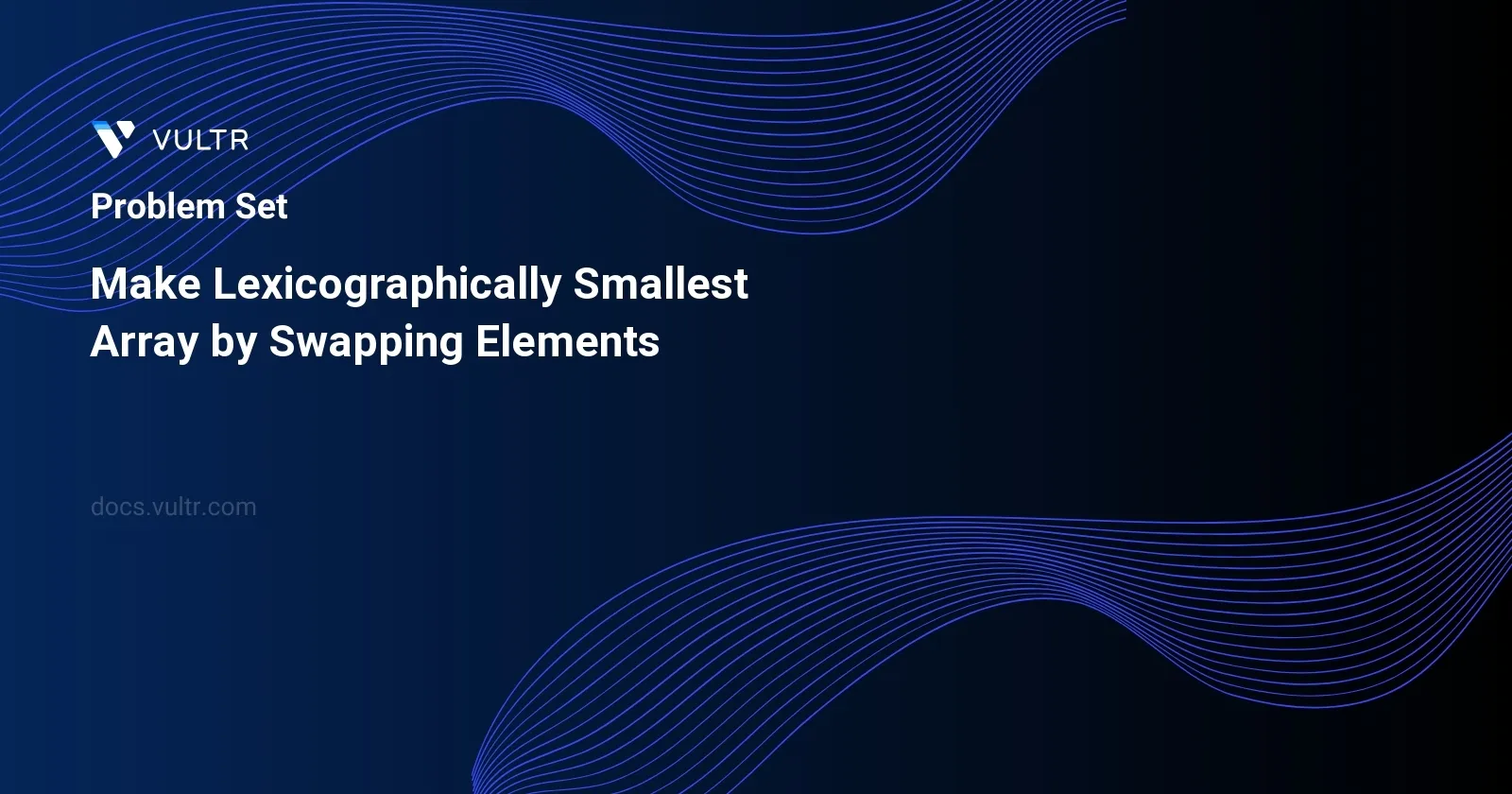 Make Lexicographically Smallest Array by Swapping Elements header image