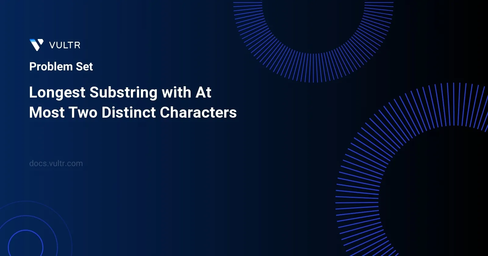 Longest Substring with At Most Two Distinct Characters header image