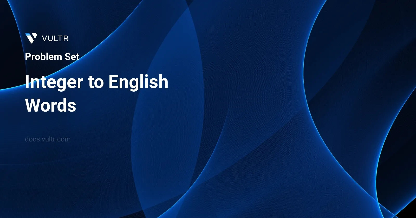 Integer to English Words header image